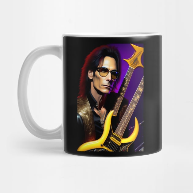 Rockstar steve vai graphic design artwork by Nasromaystro